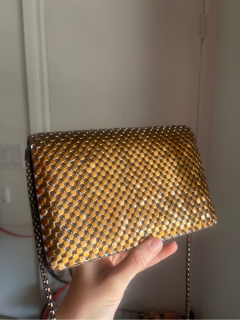 Free with purchase! Vintage bronze Metallic metal Crossbody Bag - Women - Picture 3 of 9
